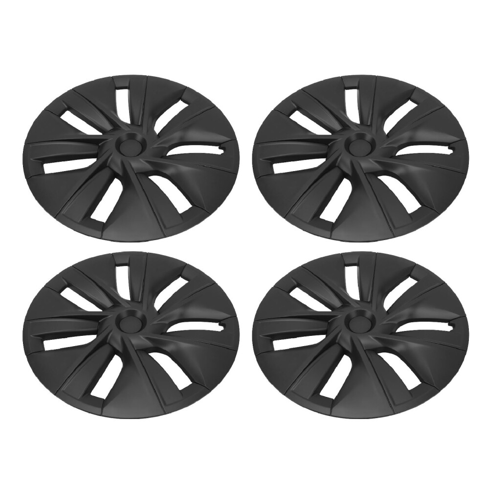 4Pcs High Strength Hub Cap Tesla Model Y Black 7055741524660