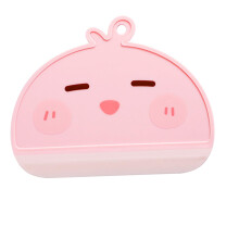 Shower Squeegee with Cartoon Handle, Compact Square Design, Pink Bathroom Accessory for Home