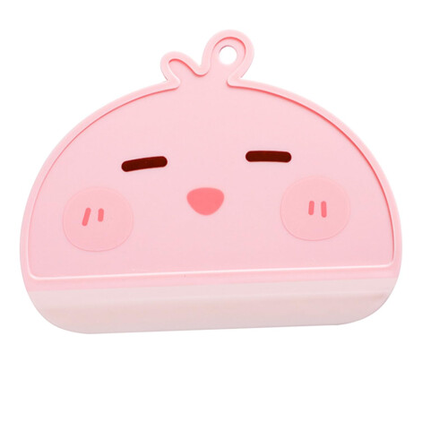 Shower Squeegee with Cartoon Handle, Compact Square Design, Pink Bathroom Accessory for Home