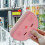 Shower Squeegee with Cartoon Handle, Compact Square Design, Pink Bathroom Accessory for Home 3