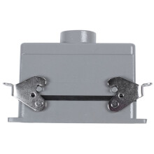 2X Rectangular H24B-He-024-1 Heavy Duty Connectors Power 24 Pin Cores  16A 500V Screw Feet Aviation Plug Socket