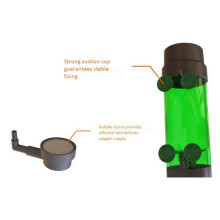 2X Aquarium Fish Tank Fluidized Moving Bed Filter Bubble Bio Media Filter with Air Stone and Sponge Filter LH-300