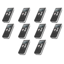 10X Paranormal Jaktutrustning Digital EVP RöStaktiverad Inspelare USB US 8GB (Svart)