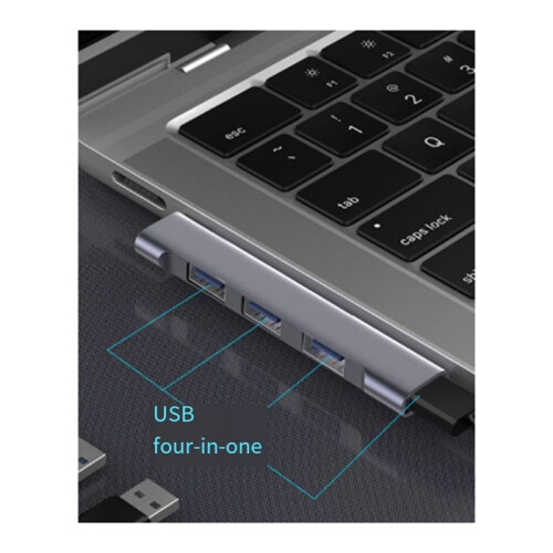 4-in-1 USB C HUB 3.0 PD 60W Type C 3.1 Multi  USB Splitter OTG Adapter USB HUB 2