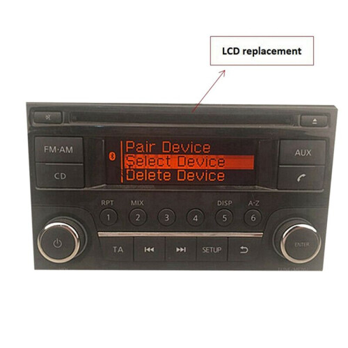 3X CD Player FM Radio Pixel Replace LCD Display Screen for  Juke Qashqai X-Trail Frontier Note Navara 2