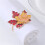 12 Anneaux de Serviette en Forme de Feuille D'Érable pour Décoration de Table de Maison 6