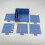 Porta Note Adesive, Dispenser per Stencil di Note Adesive 3x3/4x4 con Modello, Organizer per Blocco Note con Note Adesive 2