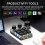 Portable Keyboard, Programmable Keyboard 15-Key Keyboard RGB Hot-Swappable Keyboard Suitable for Different PC Systems,A 4