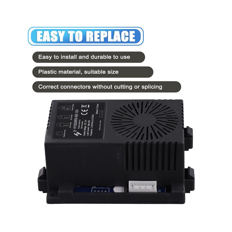2X Hy2025rx-Se-12V Children's Electric Ride Car Remote Control Box Unit Receiver Controller Motherboard Black 6031974569280