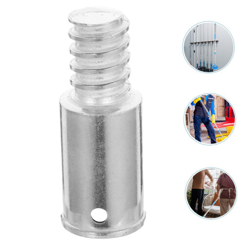 Threaded Broom Handle Tip Metal Adapter, Quick Pole  for Mops and Cleaning Tools, 2pcs 2