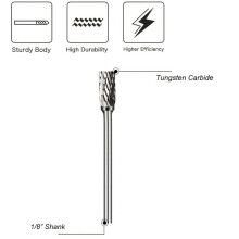 Single Pattern Tungsten Carbide Milling Bits Diamond Cutting Rotary Drill Bits Ideal Rotary Tools for Woodworking