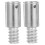 Threaded Broom Handle Tip Metal Adapter, Quick Pole  for Mops and Cleaning Tools, 2pcs 1