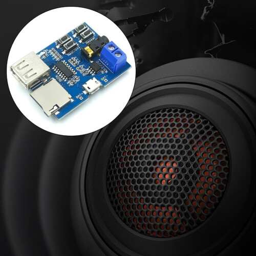MP3 Decoders Board For Audio Systems With Memory Card Playback And Micro SD Card Support, Compact Size, 1 Piece 2