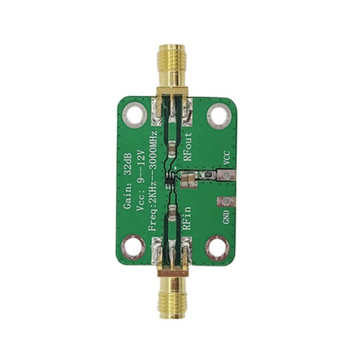 10KHz-3GHz Low Noise Medium Power Type-C LNA RF Broadband Amplifier Module 32dB Gain 2