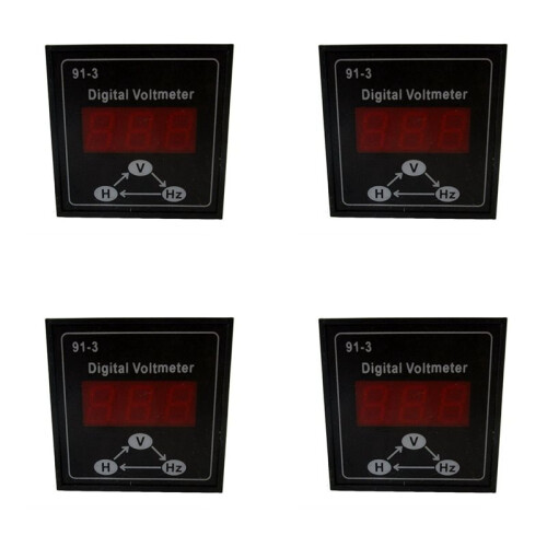 4X 91-3 Digital Voltmeter for Gasoline  Generator Accessories 220V 380V Single Phase 3 Phase Voltage Meter