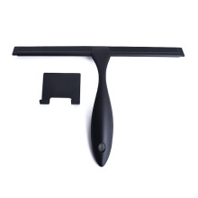 Matte Black Stainless Steel Shower Squeegee for Glass Doors Bathroom and Car Windows