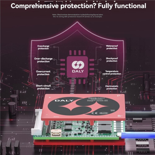 Daly 13S 48V BMS for 18650 Lithium Batteries Battery Management System High Current Support 60A 2
