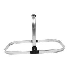 Collapsible Aluminum Shopping Basket with Lightweight Foldable Frame and Ergonomic Handle for Groceries and Camping