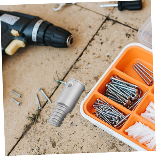 Broom Handle Adapter Set with Durable Metal Threaded Pole Connector for Cleaning Tool Replacement 2
