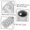 Broom Handle Adapter Set with Durable Metal Threaded Pole Connector for Cleaning Tool Replacement 5