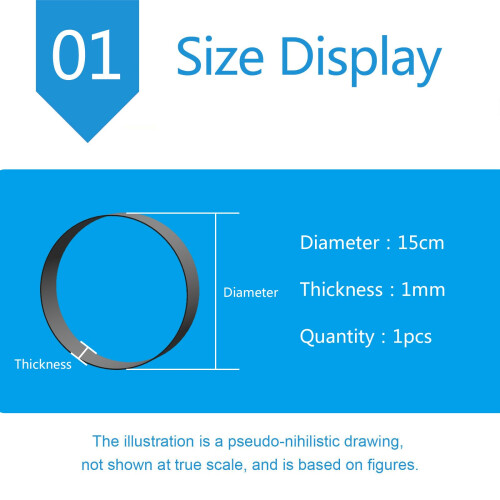 Acrylic Sheet 15cm Transparent Round PMMA Panel 1mm Thick for Craft Base Display 1