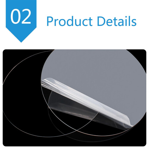 Acrylic Sheet 15cm Transparent Round PMMA Panel 1mm Thick for Craft Base Display 2
