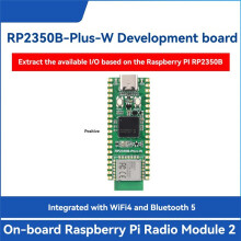 Para Raspberry Pi RP2350B--W Placa de Desenvolvimento Compatível com Wi-Fi 4  5 com Módulo de Rádio 2 para Raspberry Pi