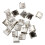 20 USB Female Type a 4-Pin DIP Right Angle Plug Jack with 50Pcs Micro-USB Type B Female 5Pin SMT Socket Jack Connector 9