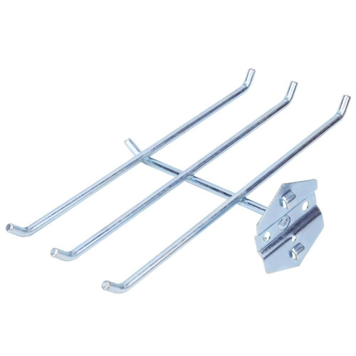 Pegboard Tool Holder Galvanized Steel Rack for Clear Garage Organization and Workshop Wall Storage
