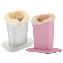 Eyeglass Holder and Sunglasses Stand with Soft Lining for Scratch Protection, 2pcs Plush Desktop Organizer