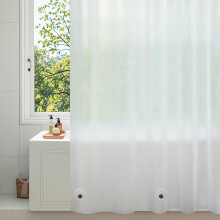 Frosted Shower Curtain Liner 72 x 78 Inch Waterproof Bathroom Privacy Curtain with ExtraLarge Magnets