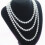 3X Mode Blanc Pull A Longues Chaines Collier de Perles 5