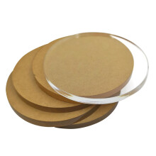 7cm Clear Acrylic Discs 8mm Thick PMMA Sheets Clarity Impact Resistant 5 Pack