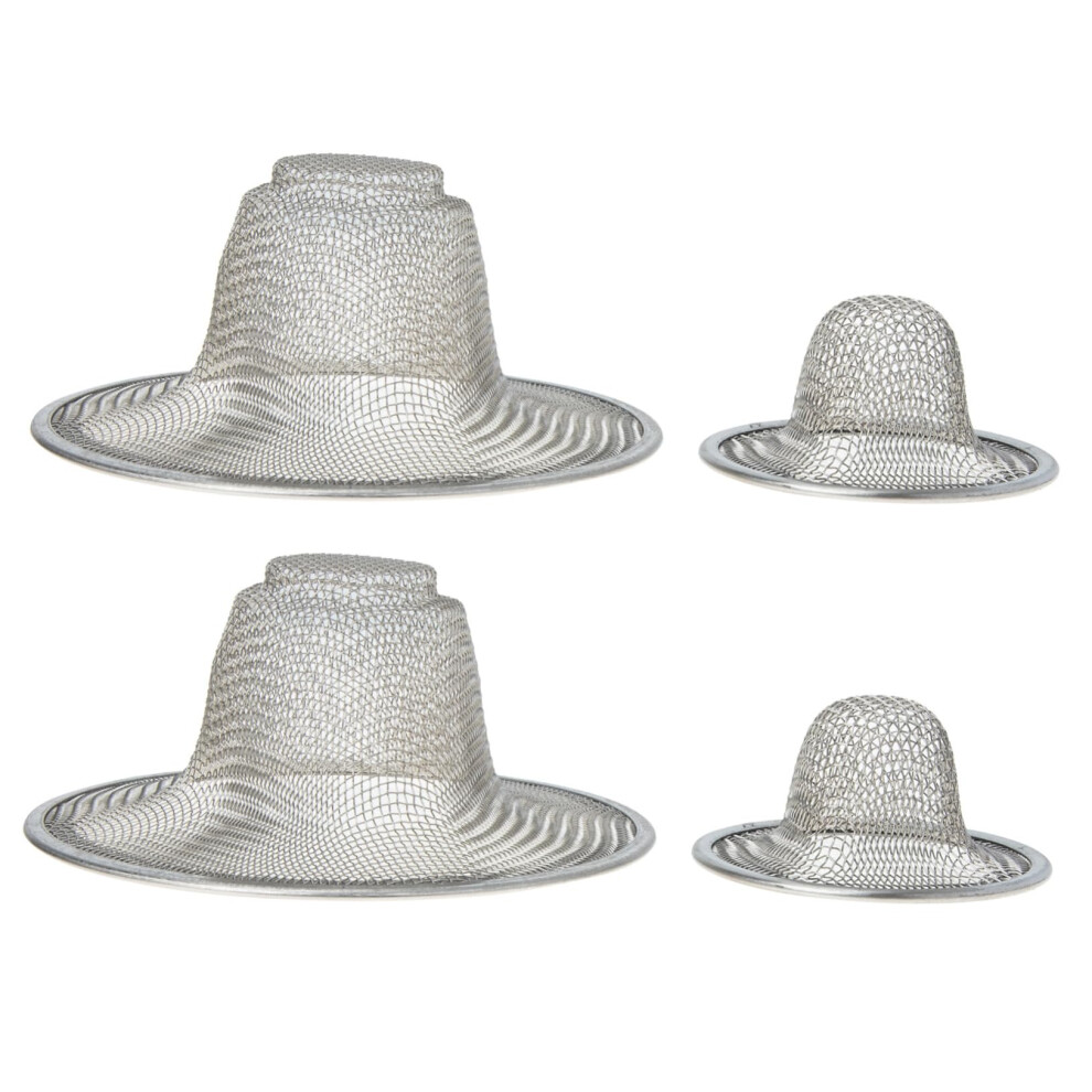 4Pcs Stainless Steel Shower And Tub Drain Hair Catcher Mesh Filter For Hair Clog Prevention 9073542414544