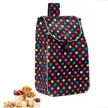 Shopping Trolley Bag 48L Large Capacity Waterproof Oxford with Side Pockets and Reinforced Seams