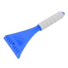 Tragbarer Autoschneeschaber mit EVA-Griff, Blau, 27 cm