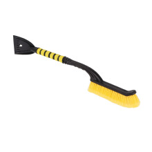 Désherbeur à glace avec poignée en mousse pour voitures et camions, balayette à neige détachable, jaune et noir