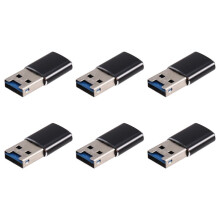 6X Aluminium USB 3.0 Geheugenkaartlezer Adapter voor Micro--Kaart/TF Kaartlezer Adapter Pc Computer Laptop