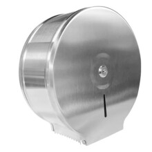 Stainless Steel Toilet Paper Dispenser Satin Finish Wall Mount Commercial Holder with Viewing Window