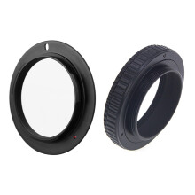 1 Pcs Super Slim Lens Adapter Ring & 1 Pcs M42 to M42 Focusing Helicoid Ring Adapter 12 - 17mm Macro Extension Tube