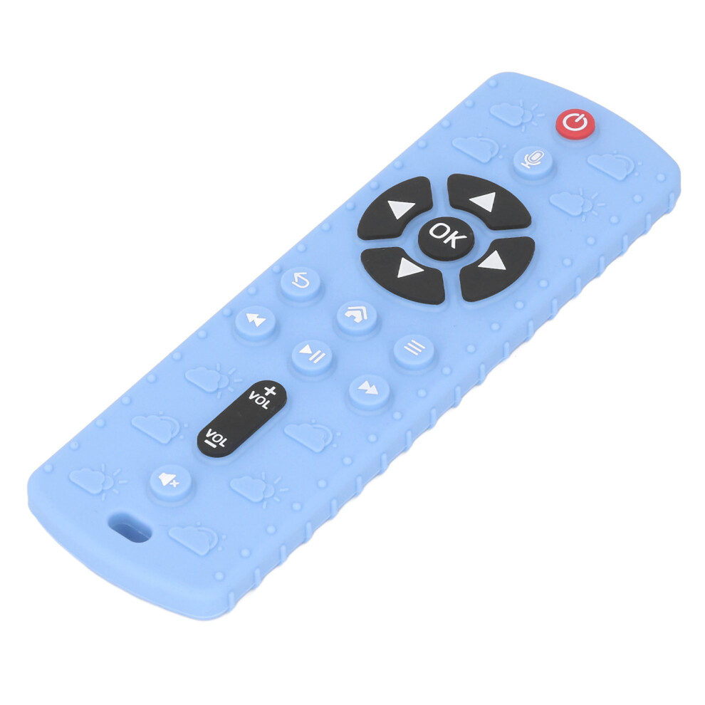 Bright Tv Remote Shape Baby Teether, Silicone, 16.5X5.2cm Blue