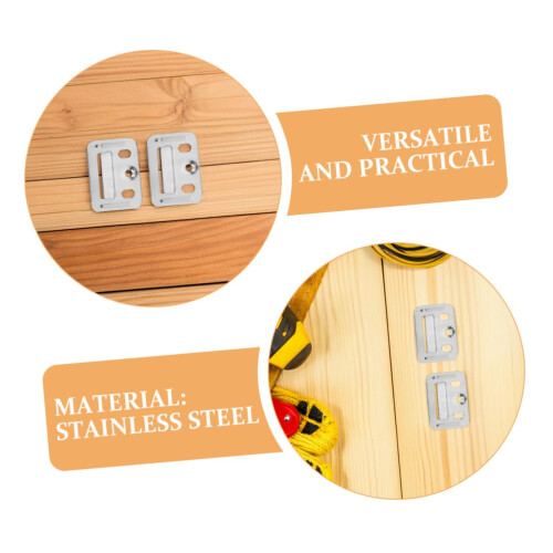 100Pcs Stainless Steel Concealed Wall Panel Clips for Quick Assembly and Adjustable Alignment 2