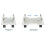 2X CPU Stand Mobile Desktop Tower Computer Floor Stand Rolling Caster Wheels Adjustable Width Universal 5