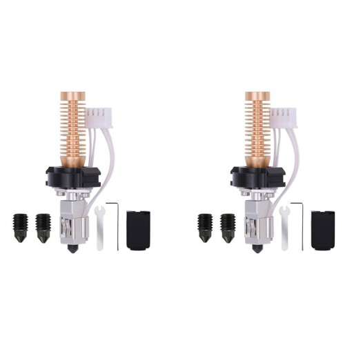 2X Hotend Kit for Flashforge Adventurer 5M/5M Pro,Quick Replaceable Hot End Assembly 0.2/0.4/0.6mm Hardened Steel Nozzle