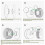4X for  3D Printer High Temperature Material Rack Reusable Spool for ABS ASA PA6-GF ABS-GF Filament 7