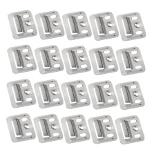 100Pcs Stainless Steel Concealed Wall Panel Clips for Quick Assembly and Adjustable Alignment