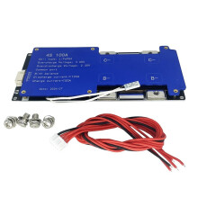 Upgrade 4S 12V 100A BMS LiFePo4 Lithium Iron Phosphate Battery Protection Circuit Board with Balanced Charging