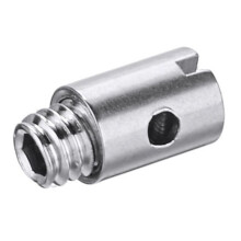 32Pcs Metal Solderless Cable Nipples 5mm Throttle with Screw for Motorcycle Scooter Quad Mower Car Styling Tool