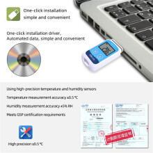 5X ELitech RC-5 Registrador de Datos de Temperatura USB Digital de Alta Precisión para Almacenamiento En Almacén Laboratorio Transporte Refrigerado