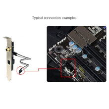 2X 24Bit 192Khz Daughter Card SPDIF Optical And RCA Out Plate Cable Bracket Digital Audio Output for Gigabyte